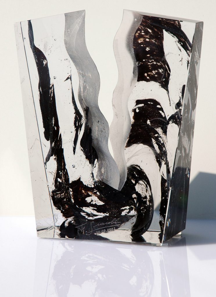 Sculpture Coup de foudre noir