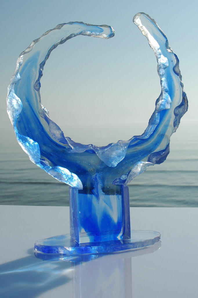 Sculpture Evolution bleue